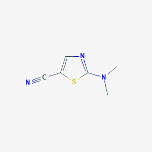 molecular formula C6H7N3S B13642470 2-(Dimethylamino)thiazole-5-carbonitrile 