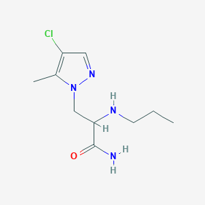 3-(4-Chloro-5-methyl-1h-pyrazol-1-yl)-2-(propylamino)propanamide