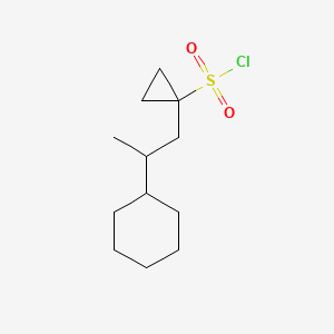 1-(2-Cyclohexylpropyl)cyclopropane-1-sulfonyl chloride