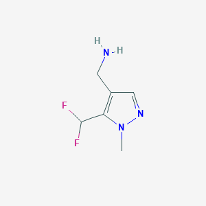 1-[5-(Difluoromethyl)-1-methyl-1h-pyrazol-4-yl]methanamine