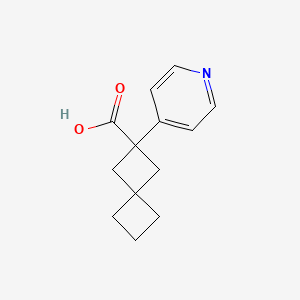 2-(Pyridin-4-yl)spiro[3.3]heptane-2-carboxylic acid