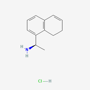 molecular formula C12H16ClN B13642605 (R)-1-(7,8-Dihydronaphthalen-1-yl)ethan-1-amine hydrochloride 