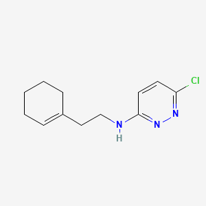 molecular formula C12H16ClN3 B1364263 6-chloro-N-[2-(cyclohexen-1-yl)ethyl]pyridazin-3-amine 