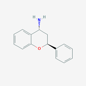 molecular formula C15H15NO B13642657 (2S,4R)-2-Phenylchroman-4-amine 