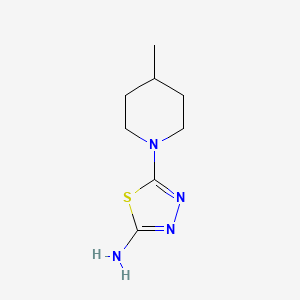 molecular formula C8H14N4S B1364268 5-(4-Methylpiperidin-1-yl)-1,3,4-thiadiazol-2-amine 