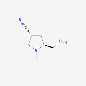 (3R,5S)-5-(Hydroxymethyl)-1-methylpyrrolidine-3-carbonitrile