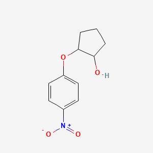 molecular formula C11H13NO4 B13642733 2-(4-Nitrophenoxy)cyclopentan-1-ol 