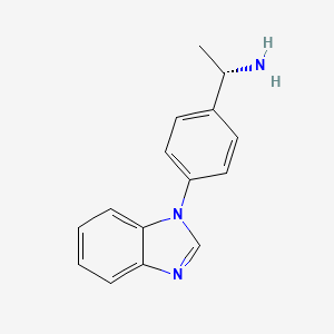 (1S)-1-[4-(1H-1,3-benzodiazol-1-yl)phenyl]ethan-1-amine