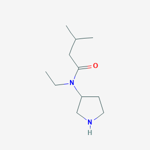 n-Ethyl-3-methyl-N-(pyrrolidin-3-yl)butanamide