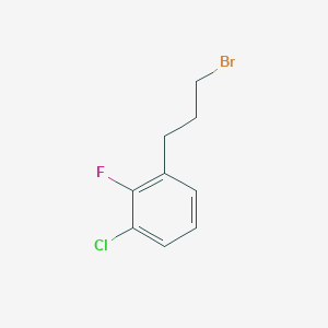 molecular formula C9H9BrClF B13642764 1-(3-Bromopropyl)-3-chloro-2-fluorobenzene 