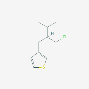 3-(2-(Chloromethyl)-3-methylbutyl)thiophene