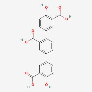 2,5-bis(3-carboxy-4-hydroxyphenyl)benzoic acid