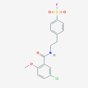 4-[2-[(5-Chloro-2-methoxybenzoyl)amino]ethyl]benzenesulfonyl fluoride