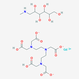 molecular formula C21H37GdN4O15 B13642872 gadolinium(3+) (2R,3R,4R,5S)-6-(methylamino)hexane-1,2,3,4,5-pentol 2-[bis({2-[(carboxylatomethyl)(carboxymethyl)amino]ethyl})amino]acetate 