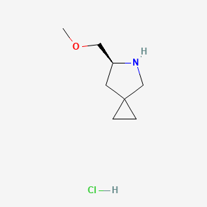 molecular formula C8H16ClNO B13642873 (S)-6-(Methoxymethyl)-5-azaspiro[2.4]heptane hydrochloride 