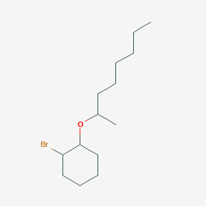 molecular formula C14H27BrO B13642879 1-Bromo-2-(octan-2-yloxy)cyclohexane 