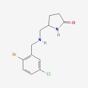 5-(((2-Bromo-5-chlorobenzyl)amino)methyl)pyrrolidin-2-one