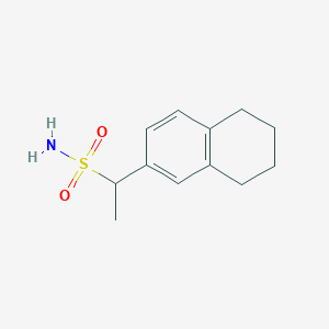 1-(5,6,7,8-Tetrahydronaphthalen-2-yl)ethane-1-sulfonamide