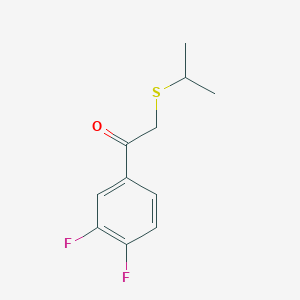 1-(3,4-Difluorophenyl)-2-(isopropylthio)ethan-1-one