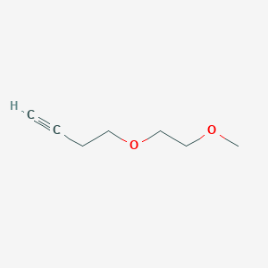 molecular formula C7H12O2 B13642923 4-(2-Methoxyethoxy)-1-butyne 