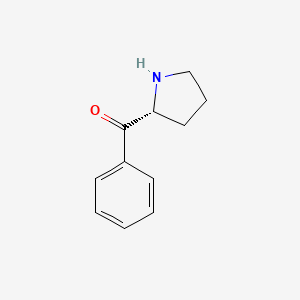 molecular formula C11H13NO B13642949 (2R)-2-benzoylpyrrolidine CAS No. 1864003-20-2