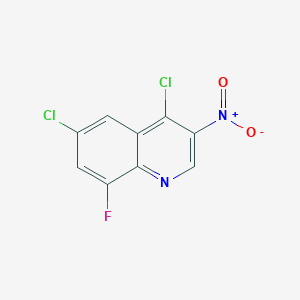 4,6-Dichloro-8-fluoro-3-nitroquinoline