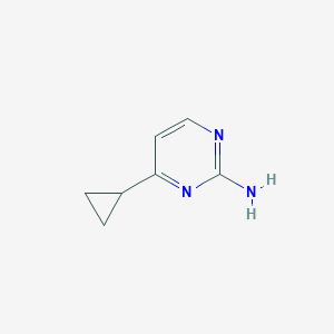molecular formula C7H9N3 B1364303 4-Cyclopropylpyrimidin-2-amine CAS No. 21573-15-9