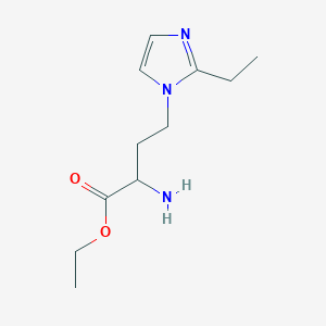 Ethyl 2-amino-4-(2-ethyl-1h-imidazol-1-yl)butanoate