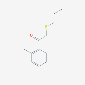 1-(2,4-Dimethylphenyl)-2-(propylthio)ethan-1-one