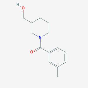 molecular formula C14H19NO2 B1364308 [1-(3-Methylbenzoyl)piperidin-3-yl]methanol 