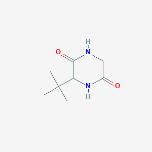 molecular formula C8H14N2O2 B13643091 3-Tert-butylpiperazine-2,5-dione 