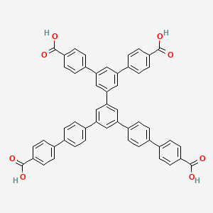 molecular formula C52H34O8 B13643117 4-[4-[3-[3,5-bis(4-carboxyphenyl)phenyl]-5-[4-(4-carboxyphenyl)phenyl]phenyl]phenyl]benzoic acid 