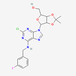 molecular formula C20H21ClIN5O4 B13643126 2-Chloro-N-(3-iodobenzyl)-2',3'-O-isopropylideneadenosine 