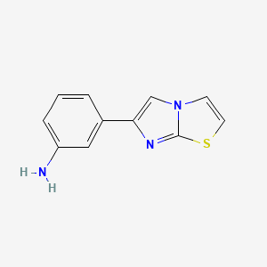 molecular formula C11H9N3S B1364314 3-咪唑并[2,1-b][1,3]噻唑-6-基苯胺 CAS No. 861206-26-0