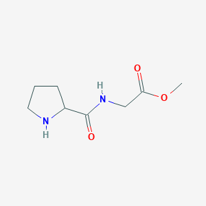 molecular formula C8H14N2O3 B13643155 Methyl prolylglycinate 