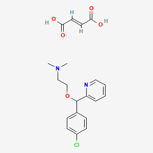 molecular formula C20H23ClN2O5 B13643174 Carbinoxamine fumarate CAS No. 1078492-16-6