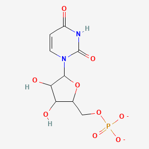 [5-(2,4-Dioxopyrimidin-1-yl)-3,4-dihydroxyoxolan-2-yl]methyl phosphate