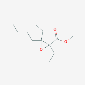 molecular formula C13H24O3 B13643185 Methyl 3-butyl-3-ethyl-2-isopropyloxirane-2-carboxylate 