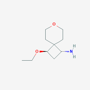 molecular formula C10H19NO2 B13643186 Rel-(1R,3R)-3-ethoxy-7-oxaspiro[3.5]nonan-1-amine 