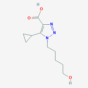 5-Cyclopropyl-1-(5-hydroxypentyl)-1h-1,2,3-triazole-4-carboxylic acid