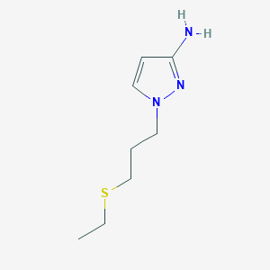 1-(3-(Ethylthio)propyl)-1h-pyrazol-3-amine