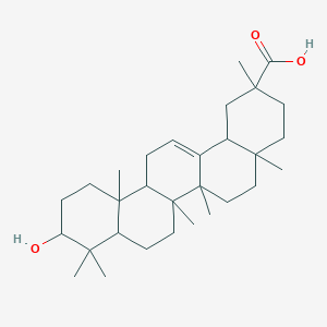 10-Hydroxy-2,4a,6a,6b,9,9,12a-heptamethyl-1,3,4,5,6,6a,7,8,8a,10,11,12,13,14b-tetradecahydropicene-2-carboxylic acid