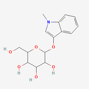 (2R,3R,4S,5R,6S)-2-(hydroxymethyl)-6-[(1-methyl-1H-indol-3-yl)oxy]oxane-3,4,5-triol