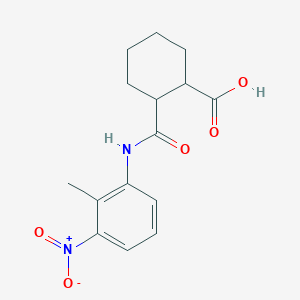 molecular formula C15H18N2O5 B1364332 2-[N-(2-methyl-3-nitrophenyl)carbamoyl]cyclohexanecarboxylic acid 