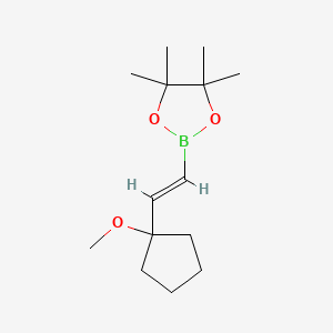 2-(2-(1-Methoxycyclopentyl)vinyl)-4,4,5,5-tetramethyl-1,3,2-dioxaborolane