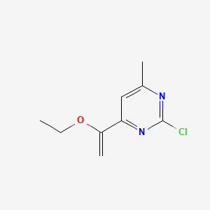 2-Chloro-4-(1-ethoxyethenyl)-6-methylpyrimidine