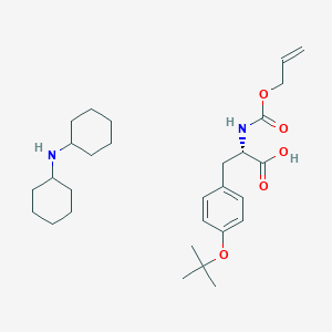 N-cyclohexylcyclohexanamine;(2S)-3-[4-[(2-methylpropan-2-yl)oxy]phenyl]-2-(prop-2-enoxycarbonylamino)propanoic acid