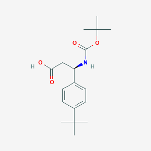 (3R)-3-{[(tert-butoxy)carbonyl]amino}-3-(4-tert-butylphenyl)propanoic acid