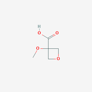 molecular formula C5H8O4 B13643398 3-Methoxyoxetane-3-carboxylic acid CAS No. 1450997-89-3