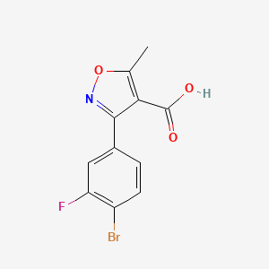 3-(4-Bromo-3-fluorophenyl)-5-methylisoxazole-4-carboxylic acid